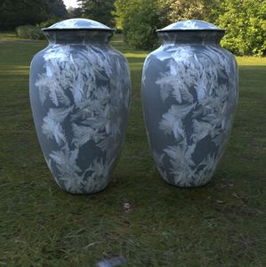 Urnas de cremación de adoquines de piedra caliza únicas Urnas conmemorativas con bolsa de terciopelo gratis - Product Image 2