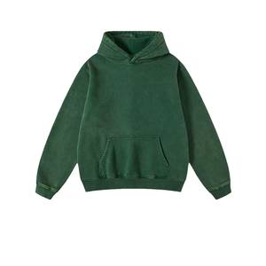 2026 New Plus Size <b>Pullover</b> 100% Cotton 400Gsm Heavyweight Vintage Wash Hoodies <b>For</b> <b>Men</b> Hoodies - Product Image 4
