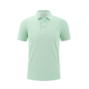 Camiseta de Golf de punto de secado rápido para hombre más vendida, marca personalizada, Color sólido para corte holgado, talla grande, suministro de fábrica en blanco - Product Image 4