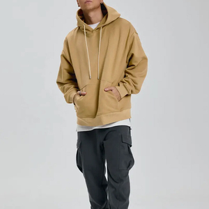 Superventas Unisex Oversize 100% algodón French Terry Hoodie Heavyweight alta calidad personalizado pulóver impresión Digital hombres - Product Image 6