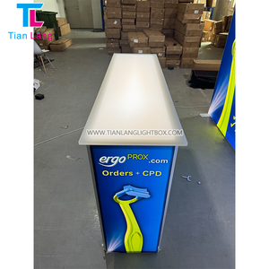 Varig Ligero 8ft Trade Show Pantalla de mesa Montaje rápido con marco de aluminio SEG y tablero LED para exposiciones - Product Image 1