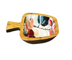 Cerise Scoop plateau en bois en forme de pomme assiette de fruits plateau plateau de service Snack stockage élégant cuisine vaisselle - Product Image 6