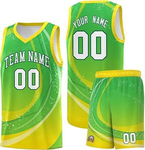 Camiseta de baloncesto juvenil para hombre, pantalones cortos personalizados, camisetas deportivas, uniforme con nombre impreso, número, talla grande para uso en béisbol, nuevo diseño - Product Image 3
