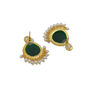 Pendientes de joyería chapados en oro para mujer, regalos de compromiso de boda, pendientes simples al por mayor - Product Image 4