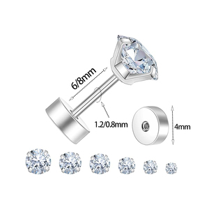Boucles d'oreilles en titane F136 plaquées or, Daith Helix Conch, empilables, pour piercing de lobe, bijoux pour oreilles percées - Product Image 2