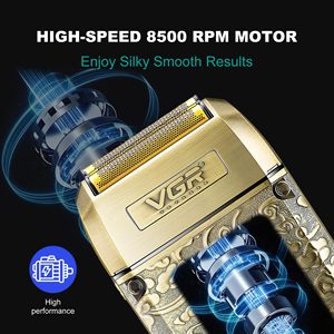 Rasoir électrique sans fil 3-en-1 pour homme, rechargeable, avec grille de rasage et lame de coupe pour le visage, la barbe, le cou, la tête chauve et la peau - Product Image 5