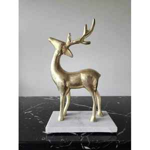 Alta demanda hecha a mano elegante metálico Reno figura de latón antiguo interior hecho a medida con alta calidad - Product Image 6