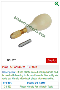 GS 523 Outils de bijouterie avec poignée en plastique et mandrin pour la gravure pour la bijouterie - Product Image 2