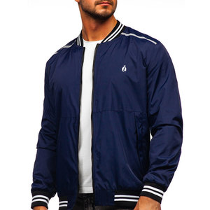 Quantité minimale de commande bas Blouson aviateur coupe-vent Nouveau design Blouson d'aviateur avec impression de logo personnalisé pour hommes en vente en ligne et en vrac - Product Image 3