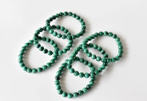 Top Huge Demand <b>Healing</b> Unisex Green Color Shield Malachite Gemstone Hand Beaded Casual/Sporty <b>Bracelet</b> for Anniversary Tibetan - Product Image 1