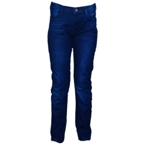 Jeans en denim coupe droite pour femme, taille mi-haute, en coton délavé, style décontracté avec poches croisées, personnalisables OEM - Product Image 1