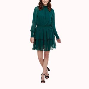 ชุดเดรสเข้ารูปลำลองสำหรับผู้หญิง, เดรสแต่งระบายผ้าชีฟองระบายอากาศได้ดีย้อมสีธรรมดาสำหรับฤดูใบไม้ผลิ - Product Image 1