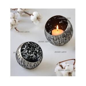 Set Of 2 <b>Silver</b> Color Iron <b>Candle</b> <b>Holder</b> Newest Design Round Shape <b>Candle</b> <b>Holder</b> For Wedding Decor Accessories - Product Image 1
