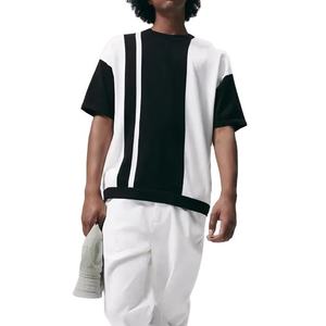 Vente en gros de t-shirts grande taille pour hommes t-shirts boxy streetwear unis en coton aux poids lourds t-shirt court boxy pour garçons - Product Image 1