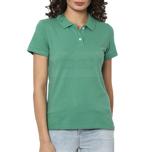 Polos pour femmes en coton polyester de haute qualité T-shirts polo avec logo personnalisé T-shirts polo pour femmes - Product Image 1