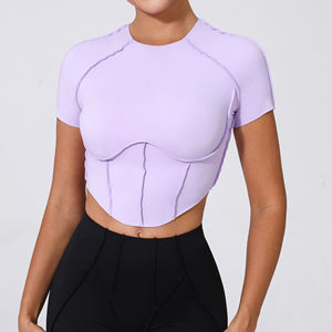 เสื้อกล้ามโยคะน่ารักสำหรับทุกเพศ รุ่นใหม่ล่าสุด เสื้อแขนสั้นสำหรับออกกำลังกายและเล่นกีฬาช่วงฤดูร้อน - Product Image 3