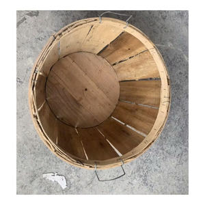 SEAFOOD CONTAINING WOOD <b>CRAB</b> BUSHEL BASKET Customized Size Export Worldwide - Product Image 1
