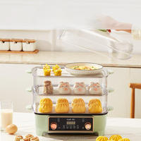 Nouvelle Cuisinière Électrique Multifonction à Vapeur à Chauffage Rapide en Acier Inoxydable pour Cuisson de Fruits de Mer, Légumes, Hotpot et Cuiseur Vapeur Alimentaire