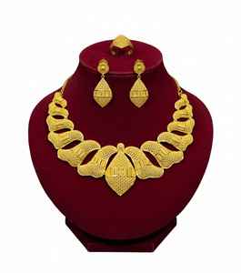 สร้อยคอทองเหลืองทองแดงสุดหรูชุบทอง1K งานแฮนด์เมดงานประณีตเครื่องประดับประจำวันสำหรับสวมใส่และปาร์ตี้ - Product Image 5