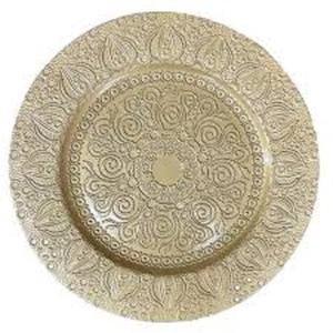 Placa de cargador con estampado de flores azules, placa de cargador para servir frutas de comida sólida ecológica, placa redonda para utensilios de cocina - Product Image 6