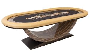 โต๊ะการพนันสุดหรูทันสมัยเฉพาะคาสิโนคุณภาพที่ดีที่สุดปรับแต่งได้ไม้โป๊กเกอร์และโต๊ะไพ่นกกระจอก - Product Image 2