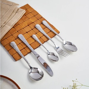 Ensemble de vaisselle en argent de qualité supérieure avec cuillère fourchette couteau idéal pour banquet de mariage restaurant et hôtels élégants - Product Image 3