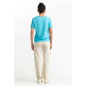 Camiseta de Punto Transpirable Azul Claro 231-213-010 a - Product Image 1