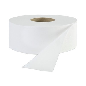 Papier toilette Boardwalk Jr. 1 pli, 3-1/2 pouces Rouleau géant de 2000 pieds, blanc doux, 12 par carton - Product Image 2