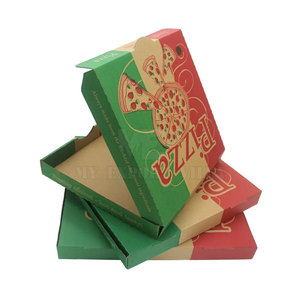 Caja de pizza corrugada 100% de calidad superior Impresión UV personalizada en papel Kraft de alta calidad para su logotipo - Product Image 1