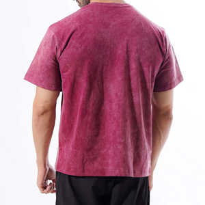 Vente en gros de t-shirts délavés à l'acide de haute qualité pour hommes Streetwear surdimensionné Hip Hop 100% coton personnalisé spécial Vintage t-shirts pakistan - Product Image 4