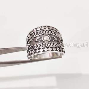 Women's <b>Ring</b> <b>Plain</b> Silver Oxidized Band <b>Ring</b> Filigree Band Unisex <b>Ring</b> Christmas Gift Handmade Jewelry 925 Sterling Silver <b>Ring</b> - Product Image 2