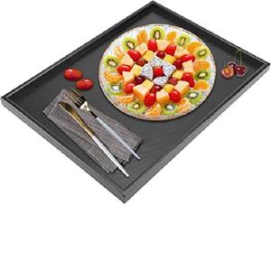 Plateau de service à thé café en bois en forme de feuille, plateau de Table à manger plateau de service à la maison bureau plateau de service de nourriture de mariage - Product Image 5