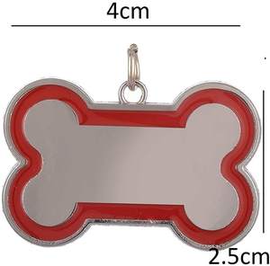 Étiquette en métal personnalisée en laiton pour chien et chat Étiquettes d'impression de découpe écologiques avec surface en relief - Product Image 3