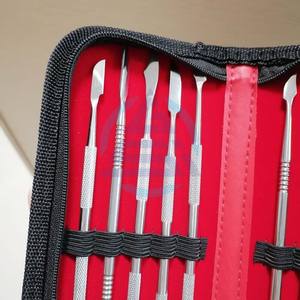 Spatule Plâtre Couteau En Acier Inoxydable Polyvalent Dents Cire Sculpture Outil Kit Dentisterie Fournitures Ensemble Dentaire instruments chirurgicaux - Product Image 6