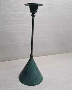 Nuevo diseño, centros de mesa de lujo de boda, soporte de vela de Metal esmaltado de Color, cantidad a granel, molde para hacer velas de lujo - Product Image 3