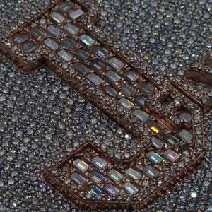 Colgante de Moissanita Estilo Hiphop, Plata de Ley 925, Redondo, VVS, con Incrustaciones de Circonitas, Dos Tonos, Chapado en Rodio, para Bodas - Product Image 2