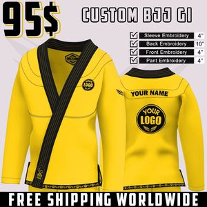 Venta al por mayor personalizado Jiu-Jitsu Kimono personalizado BJJ Gi trajes brasileño Jui Jitsu uniforme Judo Kimono uniforme de artes marciales desgaste - Product Image 4
