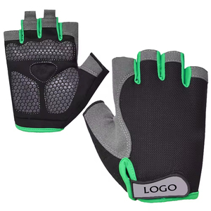 Gants de cyclisme personnalisés de la meilleure qualité Gants de cyclisme en cuir Gants de course en néoprène antidérapants demi-doigt de sport originaux - Product Image 6