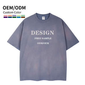 T-shirts surdimensionnés unisexe de haute qualité 100% coton T-shirt uni personnalisé pour hommes - Product Image 5