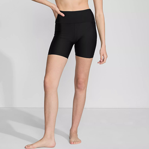 Shorts de yoga taille haute pour femmes, motif uni, spandex, nylon, taille élastique, course à pied, volley-ball, cyclisme, exercice - Leggings en gros - Product Image 3