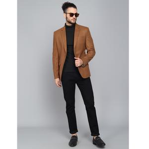 เสื้อเบลเซอร์ผู้ชายสีคาราเมลแบบกระดุมสองแถว ดีไซน์ทันสมัย คุณภาพส่งออก เหมาะสำหรับงานปาร์ตี้ในออฟฟิศและโอกาสพิเศษ มีจำหน่ายในราคาส่งออก - Product Image 1