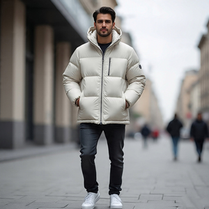 เสื้อแจ็คเก็ตบุนวมแฟชั่นฤดูหนาวสำหรับผู้ชายเสื้อโค้ทผ้าบับเบิ้ลแบบมีซิปรูดซิปสำหรับผู้ชาย - Product Image 4