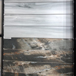 Carreaux aspect bois porcelaine rectifiée de qualité AAA 200x1200mm, texture mate, brique réfractaire moderne à faible absorption d'eau directe en usine - Product Image 2