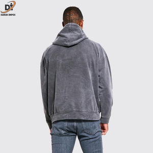 Capuche en polaire surdimensionnée 100% coton épais personnalisé 2XL 500 Gsm motif de créateur imprimé en 3D pour hommes hiver - Product Image 2