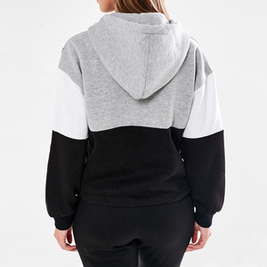 Conjunto de chándal de manga larga de algodón 100% personalizado para mujer, ropa de calle de moda, chándal de invierno para mujer, características de talla grande - Product Image 5