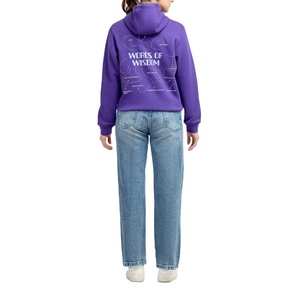 Sudadera con capucha personalizada de algodón 100% de marca propia de alta calidad fabricante de ropa OEM para mujer - Product Image 5