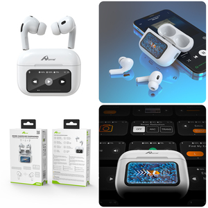 HOME Digitalome-Auriculares intrauditivos inalámbricos, micrófono tipo C con pantalla táctil, resistente al agua, para ordenador de juegos, tipo C - Product Image 2