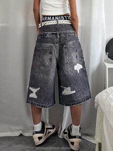 Shorts baggy en denim personnalisés pour hommes Fabricants uniques de vêtements - Product Image 3
