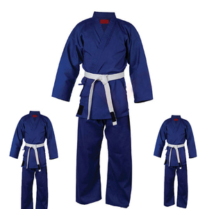 Pantalones de artes marciales de mezcla de algodón de fábrica de diseño personalizado, rodilla reforzada para entrenamiento de Karate Jiu Jitsu, entrenamiento unisex - Product Image 3