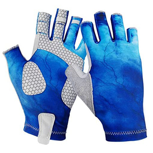 Gants de pêche sans doigts hommes femmes pour kayak gants de Sport randonnée en plein air UPF50 + gants de pêche au soleil sans doigts - Product Image 1
